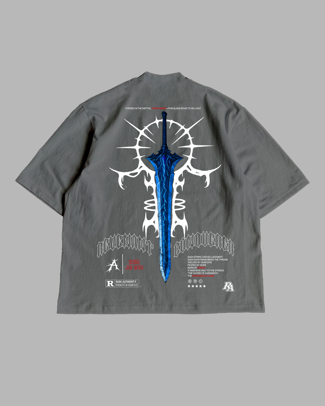 CONQUERERS SWORD PREMIUM OVERSIZED TEE