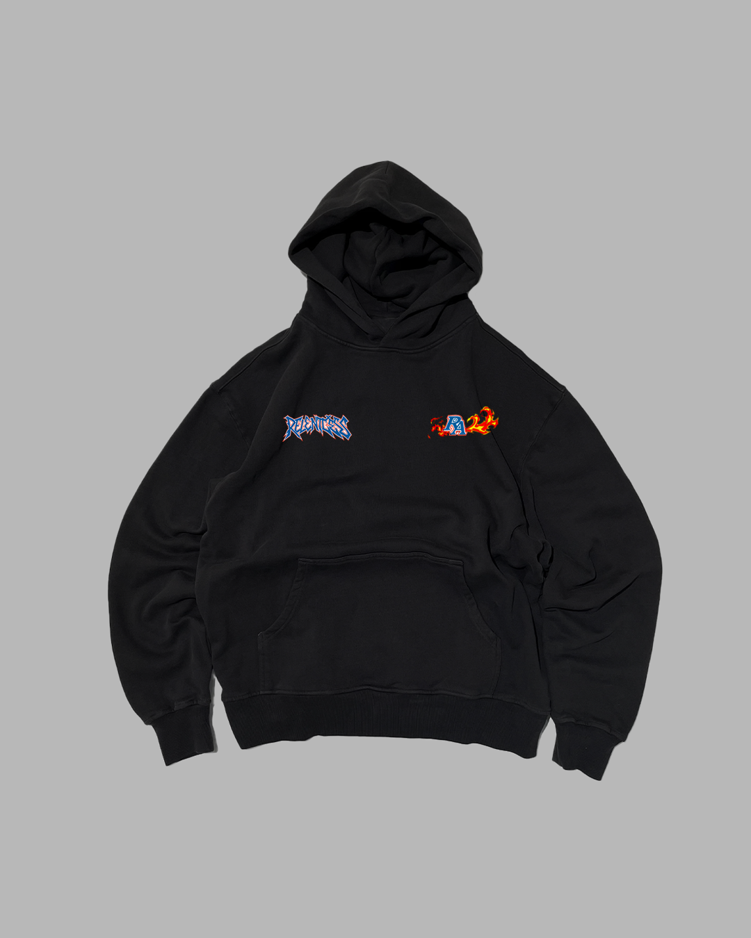 BLOOD PAIN ASHES 'PERFORMANCE' DROP SHOULDER HOODIE