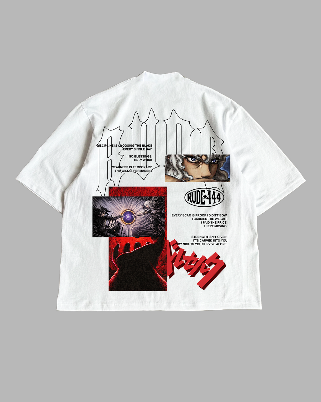 WHITE HAWK 'PREMIUM' OVERSIZED TEE