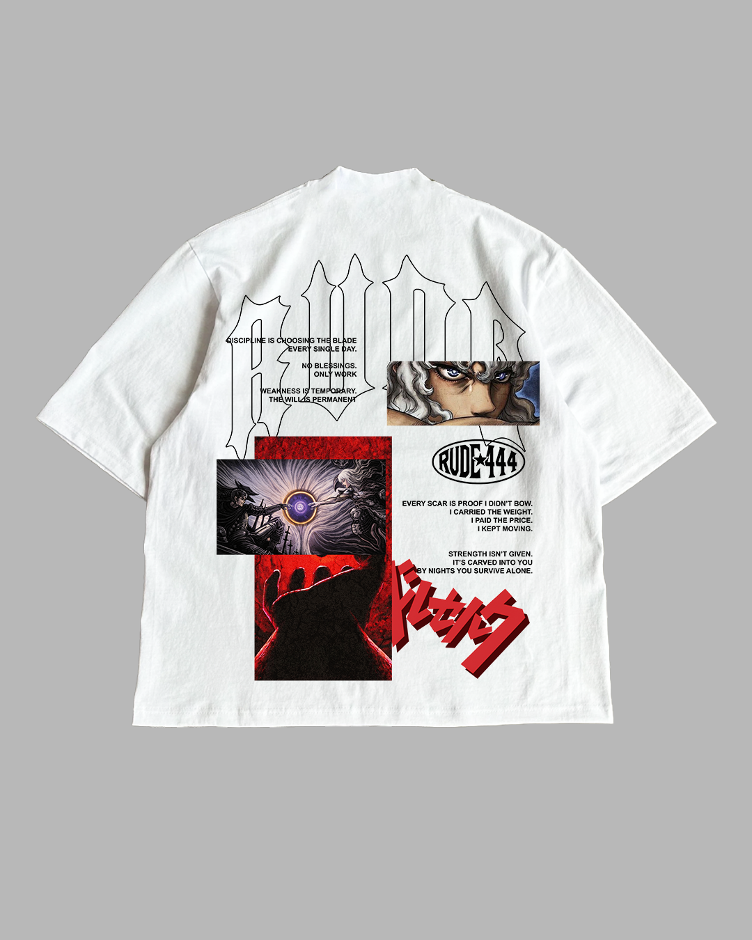 WHITE HAWK 'PREMIUM' OVERSIZED TEE