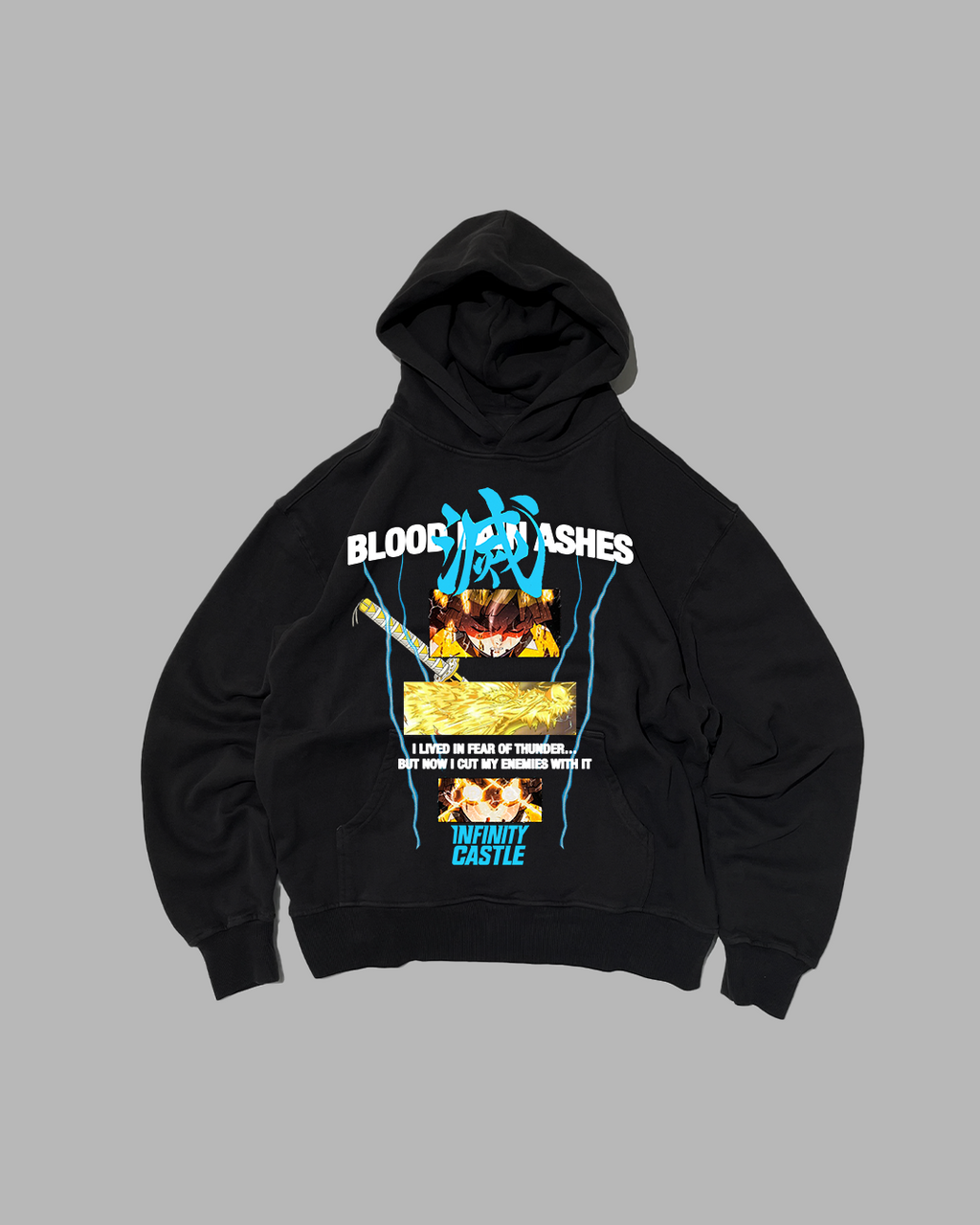 BLOOD PAIN ASHES 'PERFORMANCE' DROP SHOULDER HOODIE